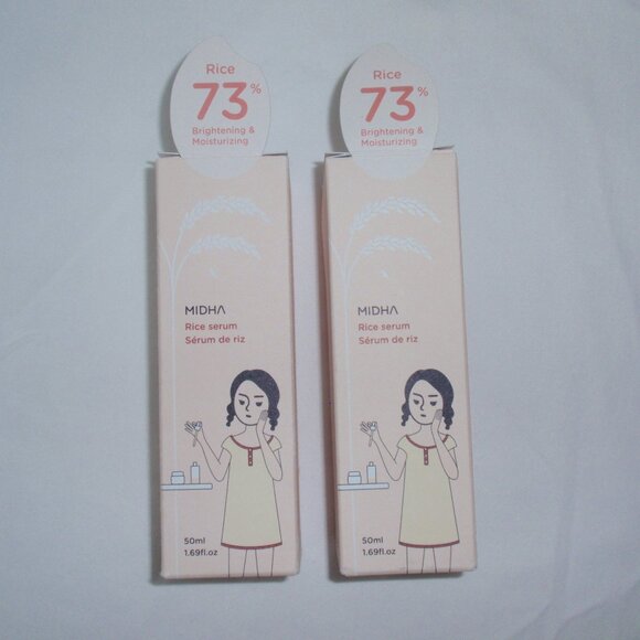 NIP Bundle of 4 Midha Rice Toner Serum Scrub Korean Beauty - Picture 2 of 16